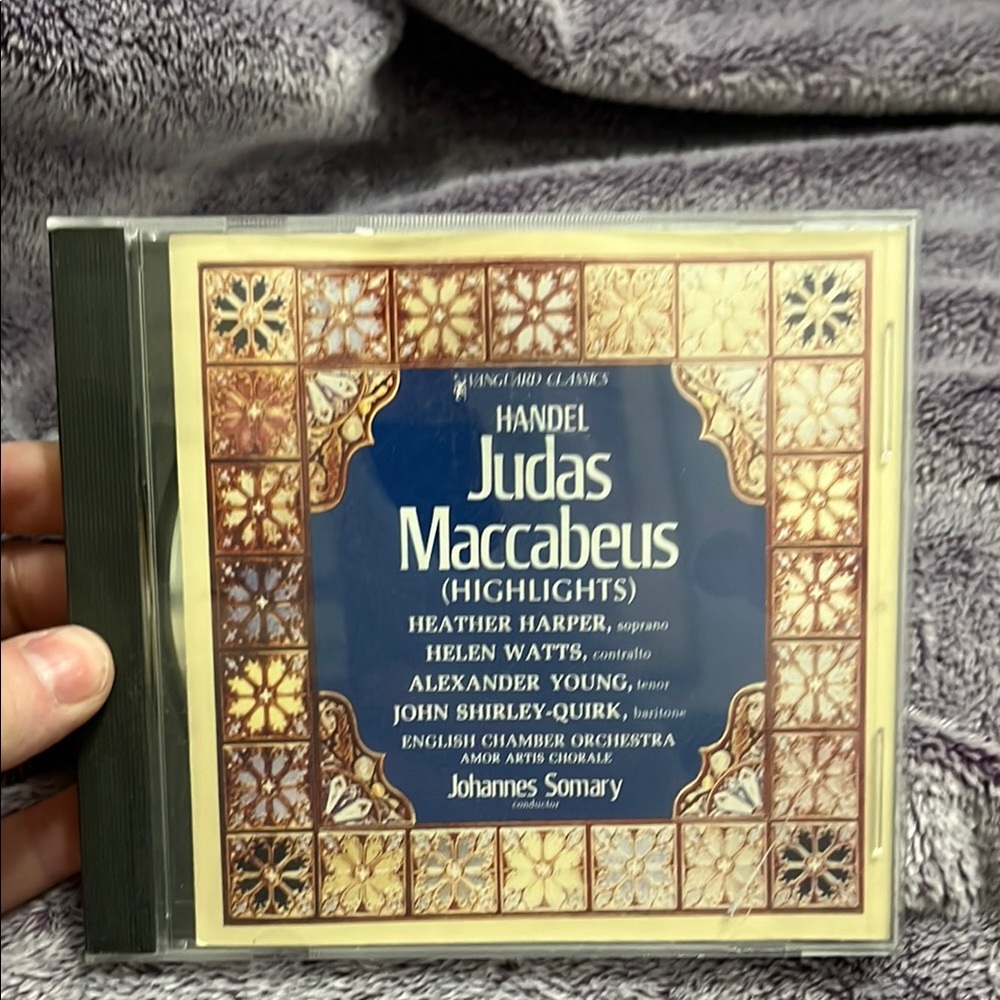 Ornate Blue and Gold CD with Classical Design